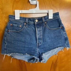Levi’s Women’s 501 high waisted jean shorts